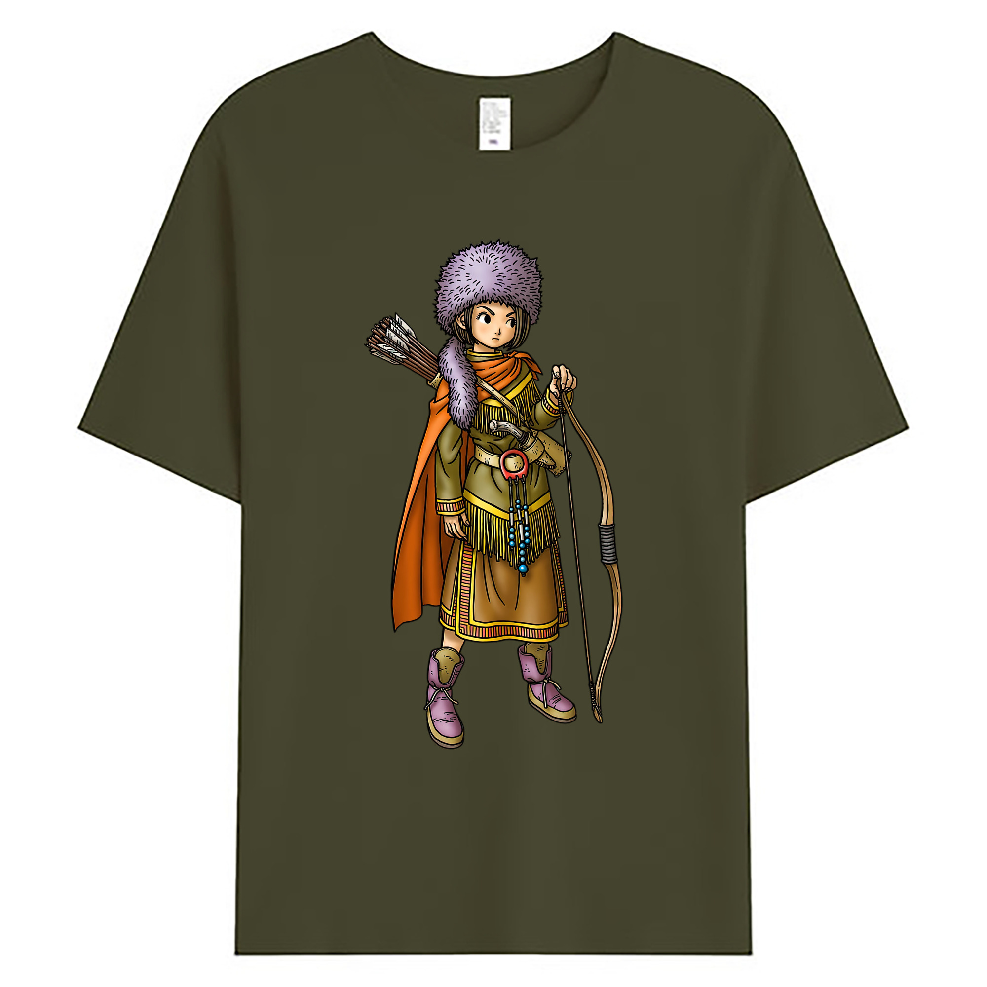 （画像用） ドラゴンクエスト Doragon Kuesuto Dragon Quest 綿100％ メンズ半袖Tシャツ｜肌触りやわらか＆通気性